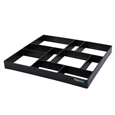 Imagem de Moldes reutilizáveis para fazer concreto,molde de plástico para pavimentação de jardim faça você mesmo para estrada, pavimentação, cimento, concreto, tijolo, pedra, molde de rua, moldes reutilizáveis para fazer concreto, garde plástico DIY