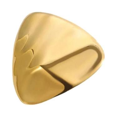 Imagem de Broche Geométrico De Aço Inoxidável Banhado a Ouro 18k, Acessório De V