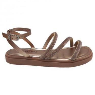 Imagem de Sandália Casual Feminina Com Strass Via Uno 885002-Feminino