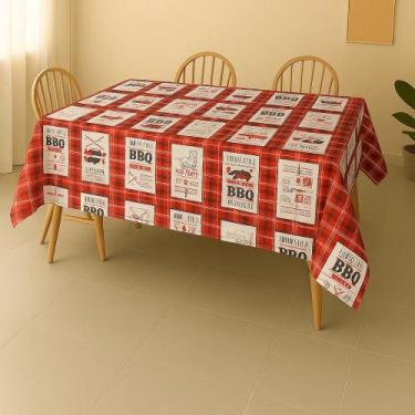 Imagem de Toalha De Mesa Flanelada Barbecue Vm Rolo 1,40x30,00m Vinil PVC - Plas