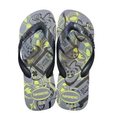 Imagem de Chinelo Infantil Menino Havaianas Athletic Cinza/Verde, Cinza, Verde, 
