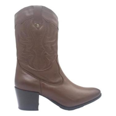 Imagem de BOTA COURO NEWBORN CANO MEDIO FEMININA COUNTRY 8805-Feminino