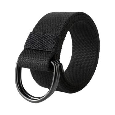 Imagem de Cinto Tático Unissex De Lona De Alta Qualidade Com Fivela Dupla D-Ring