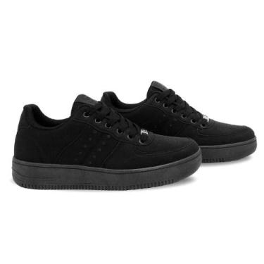 Imagem de Tênis Street Ollie Masculino Kings Conforto, 38, Preto