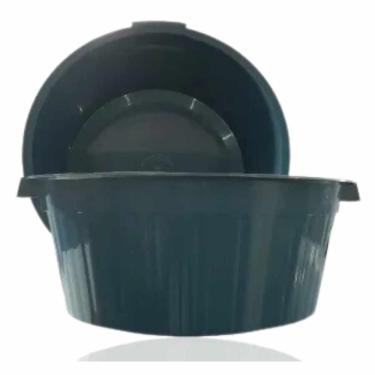 Imagem de Bacia Plástica Canelada 18 Litros para Uso Doméstico em Plástico Reciclado Resistente e Durável Arqplast