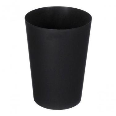 Imagem de Cesto Lixeira Plástico sem Tampa JSN 22L em Material Resistente Abertura Superior Uso Comercial Preto