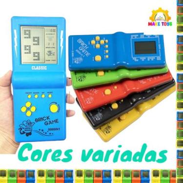 Imagem de Mini Game retrô 132 Jogos Cores Diversas Transparente - Toy King