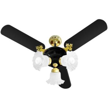 Imagem de Ventilador de Teto Venti Delta New Zeta Preto 127v - Venti-Delta, Pret