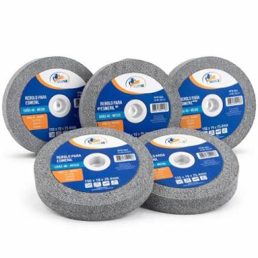 Imagem de 5 Unidades Rebolo P/Esmeril 150x19x25.4 G46 Medio Guepar