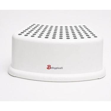 Imagem de Degrau Banquinho Banheiro Sanitário Infantil Antiderrapante Cor:Rosa -