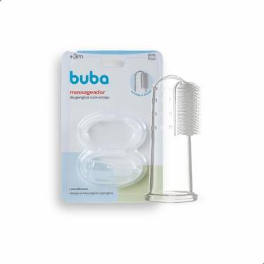 Imagem de Massageador Dedeira de Gengiva Buba Baby Silicone Sensorial Seguro par
