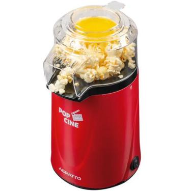 Imagem de Pipoqueira elétrica com bico direcionador 1.200W Pop Cine vermelha - P