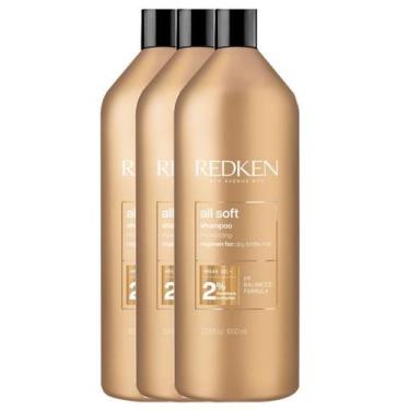 Imagem de Kit 3 Shampoo All Soft 1L - Redken