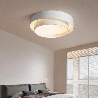 Imagem de Luminária de Teto Led Plafon Eclipse Circular Metal 3 Luzes Para Sala 