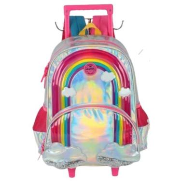 Imagem de Mochila com rodinhas Arco Íris Metalizado Up4You - Luxcel - 6931759256