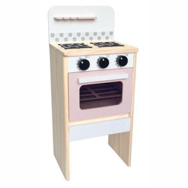 Imagem de Mini Fogão Cozinha Infantil Coleção Comidinhas Rosa - New Art