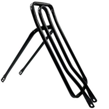 Imagem de Bagageiro Tubo Garupa Bicicleta Reto Garupeira Preto - TRS