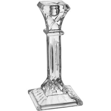 Imagem de CASTIÇAL PORTA VELA DECORATIVO HOME&CO ECO CRYSTAL 20x9x9cm TRANSPAREN