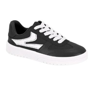 Imagem de Tenis moleca casual ref 5791.113.20221 feminino, 35, Preto, Branco