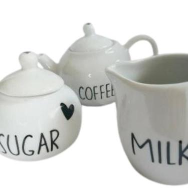 Imagem de Açucareiro de Porcelana Bolinha Sugar Coração - Dela Home, Branco