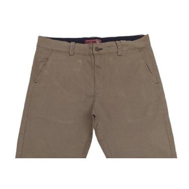 Imagem de Calça Sarja Masculina Esporte Fine Modelagem Regular 3006 Bolso faca -