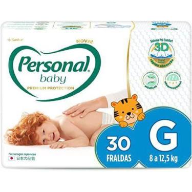 Imagem de Fralda Personal Baby Premium Protection Tamanho G com 30 Unidades