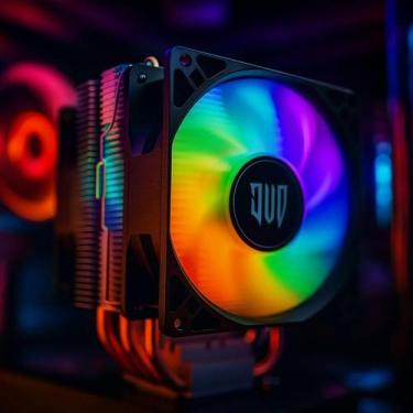 Imagem de Cooler Processador AMD / Intel Duplo com Led RGB G-VR304 - Revenger