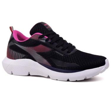 Imagem de Tênis Running Infantil Diadora Province JR - Feminino, 35, Preto