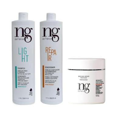 Imagem de Ng De France Shampoo Light Cabelos finos e oleosos 1 litro + Condicion