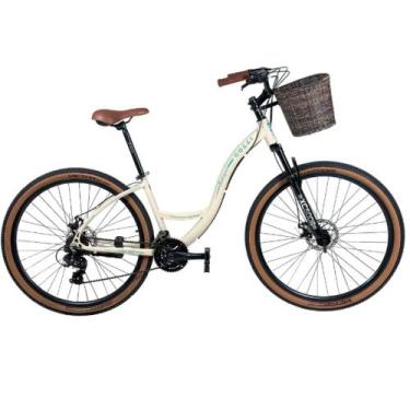 Imagem de Bicicicleta Colli Munique Aluminio Aro 29 Disco Marcha Bege