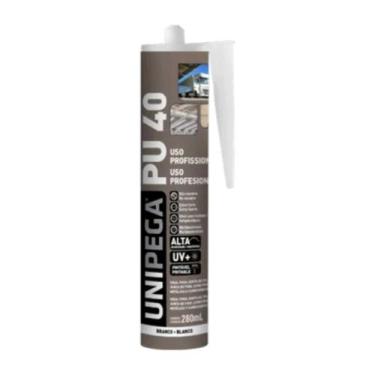 Imagem de Adesivo Silicone Poliuretano Branco PU40 280ml Unipega