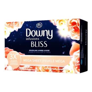 Imagem de Downy Infusions Bliss Amber and Rose Lenço Amaciante P/ Secadora- 65 F