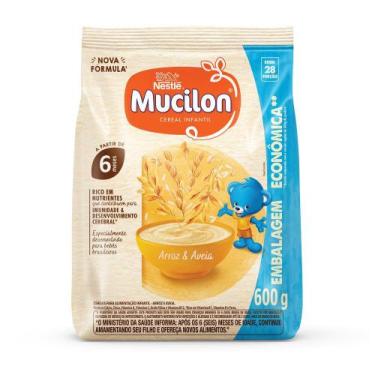 Imagem de Cereal Infantil Mucilon Nestlé Arroz e Aveia 600g