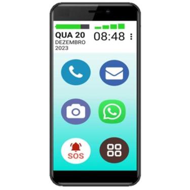 Imagem de Celular vovôevovófone 4g 32gb tela 6 1gb ram fácil uso - Multilaser