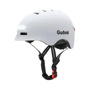 Imagem de Capacete De Bicicleta Para Adultos Com Luzes LED GUDOOK, Luzes Frontai