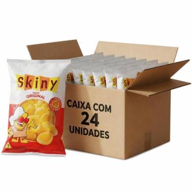 Imagem de KIT 24 Salgadinho de Milho Skiny Natural 60g - Skyny