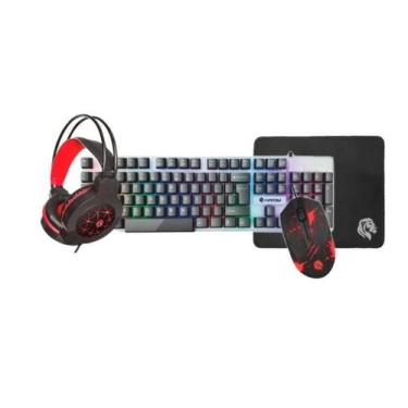 Imagem de Kit Gamer Hayom TC3220  Teclado, Mouse, Headset e Mousepad  Conexão US
