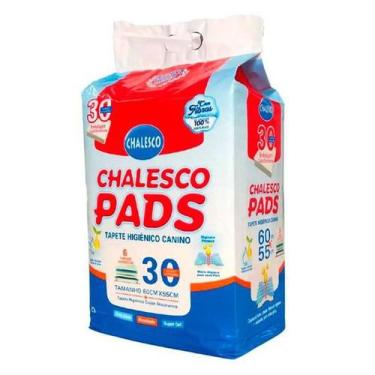 Imagem de Tapete Higiênico Chalesco Pads  60x55cm C/30 Unidades