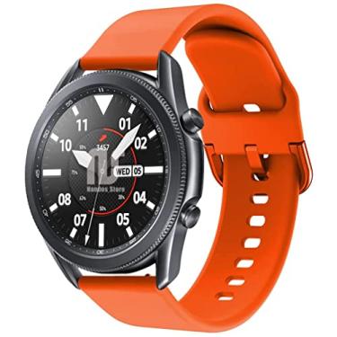 Imagem de Pulseira Sport Nandos-Store compatíveis com Samsung Galaxy Watch 3-41mm ou 45mm - (45mm - Laranja 2)