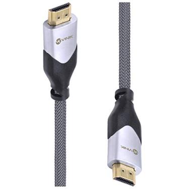 Imagem de Vinik CABO HDMI 2.0 4K ULTRA HD 3D CONEXÃO ETHERNET BLINDADO EM NYLON 5 METROS - H20B-5, 29243, Preto e Cinza