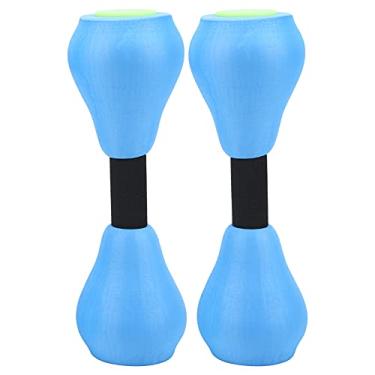 Imagem de Haltere de natação fitness, halteres ajustáveis ​​Halteres de natação esportiva para mulheres para estresse ósseo e muscular para reduzir efetivamente a pressão nas articulações(azul)