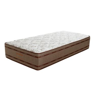 Imagem de Colchão Solteiro Prata Mola Ensacada (34x78x188) Bege e Marrom
