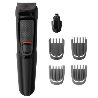 Imagem de Aparador de Pelos Philips Multigroom Series 3000 6 em 1 MG3711/15 Sem Fio Preto - Bivolt
