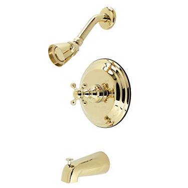 Imagem de Kingston Brass Torneira de banheira e chuveiro KB2632KX, latão polido