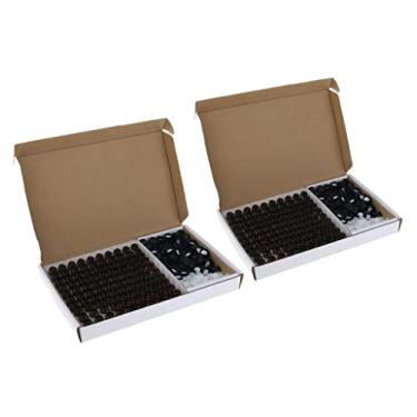 Imagem de 2x 100pcs Frascos de âmbar Vazios com Orifício para Frascos de Essencial