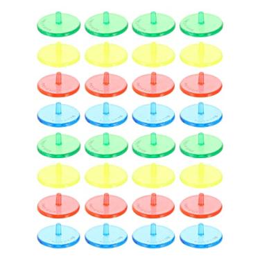 Imagem de CLISPEED 100 Unidades Marca De Bola De Golfe Ferramentas De Posição De Golfe Ao Ar Livre Marcadores Multicoloridos Marcadores Personalizados Bolas De Posicionamento Plástico Volta Camiseta