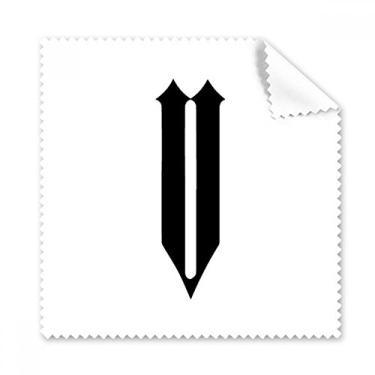 Imagem de Numerais romanos Cinco em preto Silhouette pano de limpeza para tela de telefone limpador de óculos 5 peças