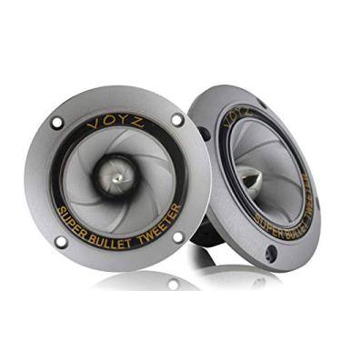 Imagem de VOYZ 400 Watt 3,5" Piezo Super Horn Tweeters Alumínio Diafragma 4 - 8 ohms 1 par (2 peças) Cinza (PET-1918)