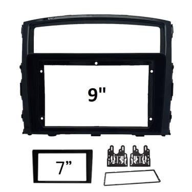 Imagem de Moldura 9" e 7" Mitsubishi Pajero Full 10/20 - Black Piano