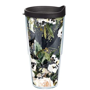 Imagem de Tervis Kelly Ventura-Anemone Flowers Made in USA Copo isolado de parede dupla, 680 g, transparente